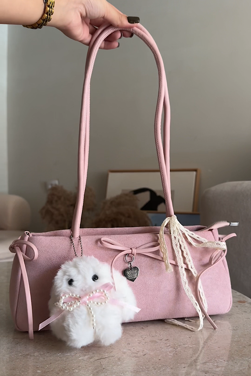 Bunny Suede + Charm + Accessory Pink