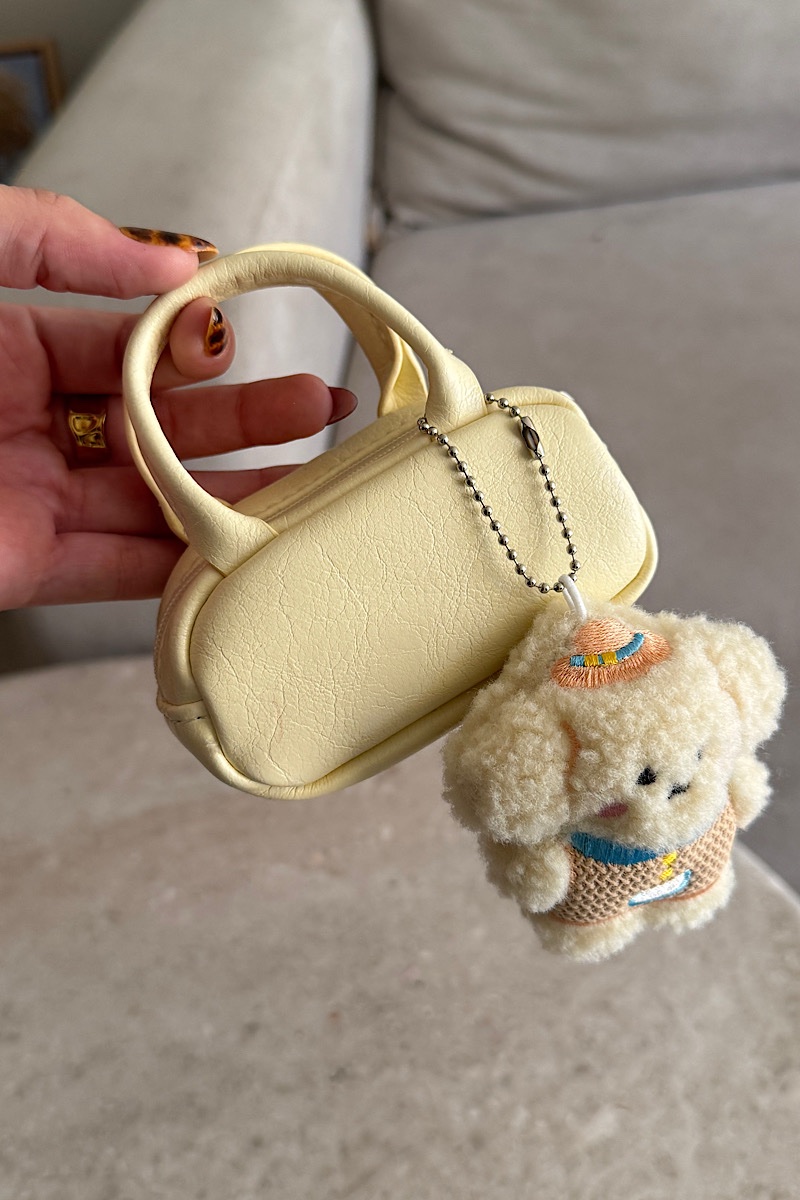 Charm Plushie Wallet Butter Yellow