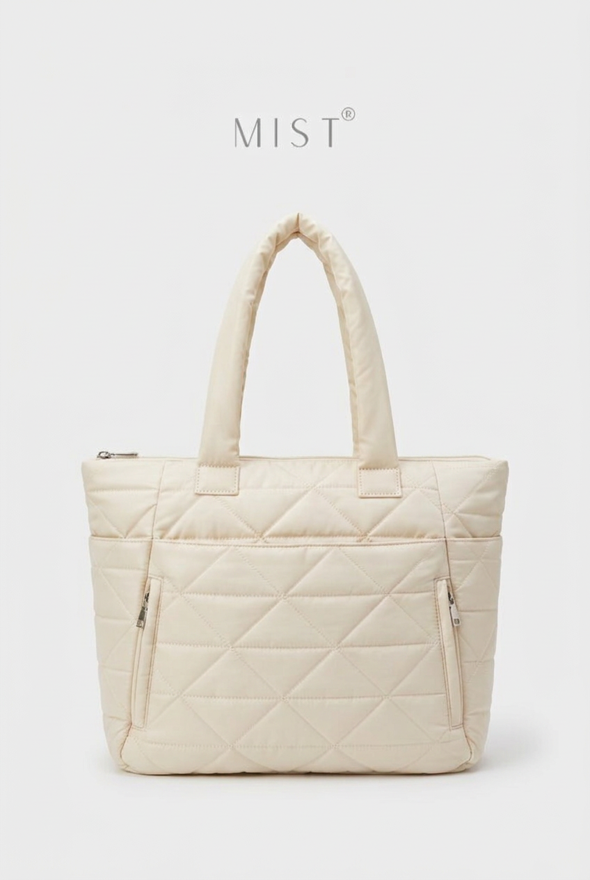 Elsa Large Multi Compartments - Crème