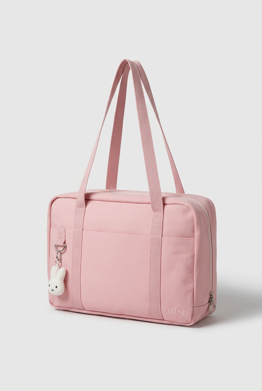Kaia Large Organized Tote + Charm - Baby Pink