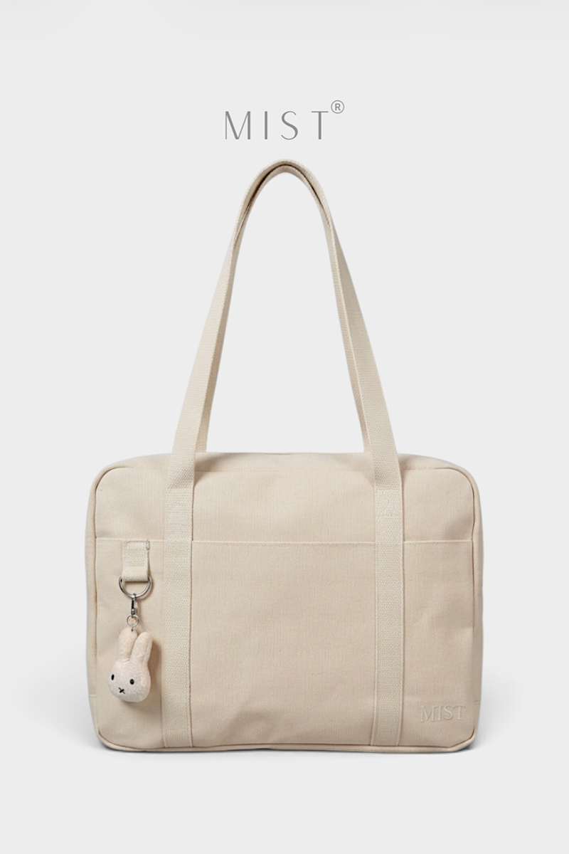 Kaia Large Organized Tote + Charm - Beige
