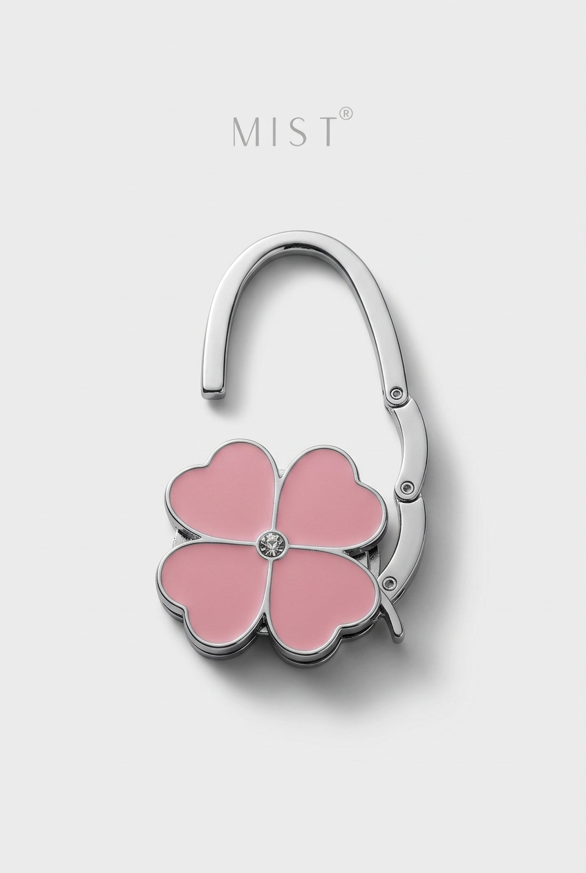 Clover Bag Hanger - Baby Pink